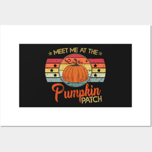 Meet Me At The Pumpkin Patch - Halloween Vintage Posters and Art